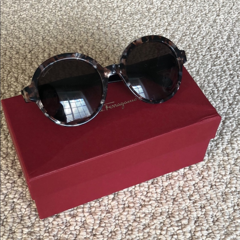Like New Ferragamo Sunglasses (pink tortoise)